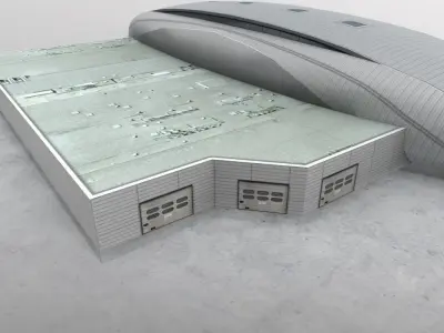 LKKV New Terminal Low-poly 3D model