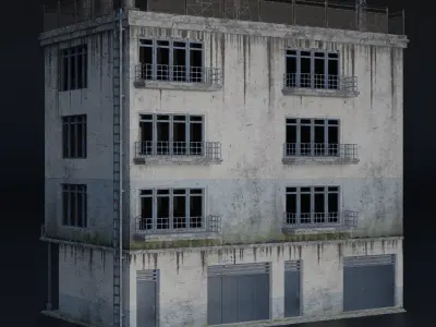 BUILDING URBAN AREA HONGKONG JAPAN CHINA ASIAN 06 Low-poly 3D model