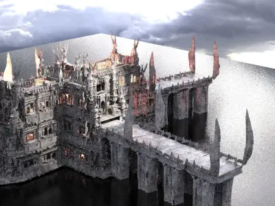 Dark ages Fortress system 3D model