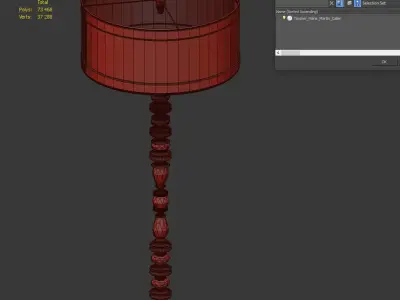Floor lamp Calier by Marie Martin 3D model