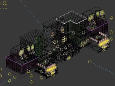 Future World - Residential Area 11 3D model