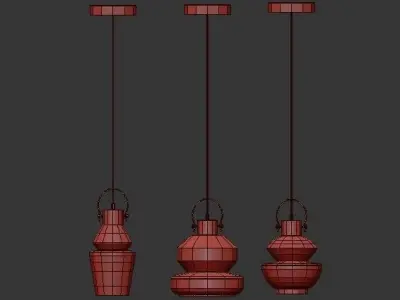 Vaddo vdoo glass pendant light 3D model