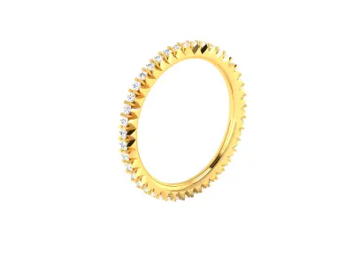 Women Ring  Render 3dm STL OBJ FBX Details 3D print model 40