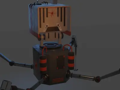 Sci fi Mech Companion Robot 3D model