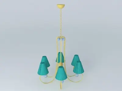 beautiful ceiling lamp Free 3D model