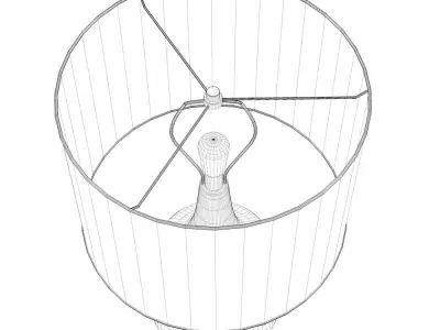 Morten Table Lamp Low-poly 3D model