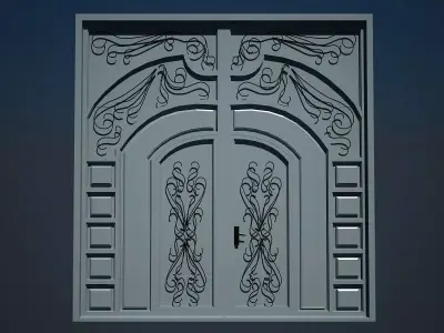 Metal gate 3D model