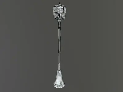 Superfuntimes Lamp Post Low-poly 3D model