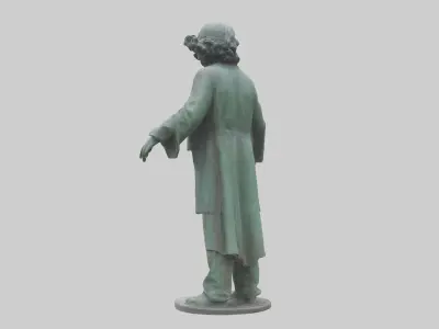 The Doors statue model 3D model