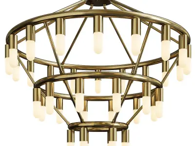 Maynor Candles Chandelier Low-poly 3D model
