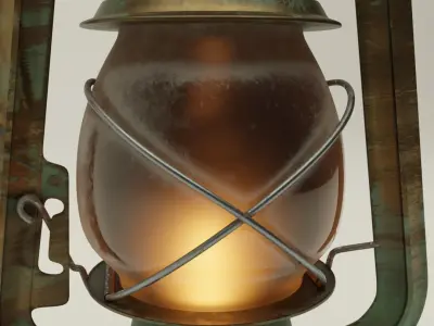 Mediaeval Lantern Design Low-poly 3D model