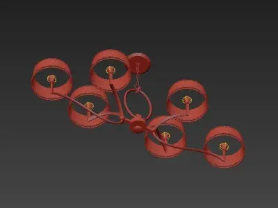 Fine Art Lamps  Allegretto Gold 3D model