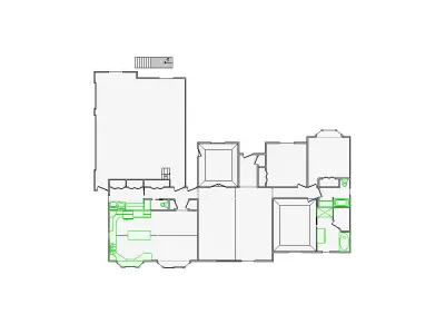  Detailed Interior Sketch - 5001-5500 SF - Xactimate 3D model