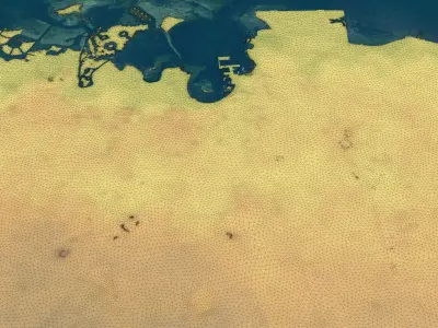 Doha - 3D City Topography Terrain 3D Model Pack