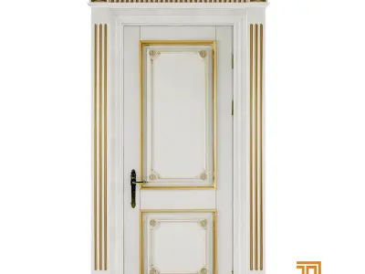 Domberg door in Roman style 3D model