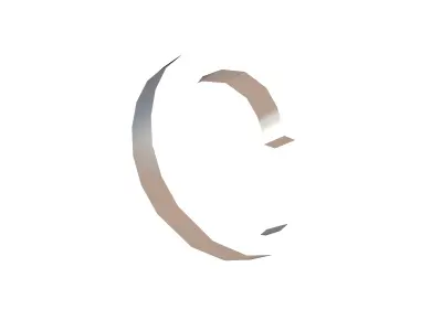 Roman Numerals 100 v1 003 Low-poly 3D model