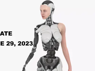 The cyborg girl  Bella Lowpoly Game ready Low-poly 3D model