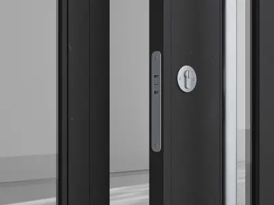 Aluminium door 145 3D model