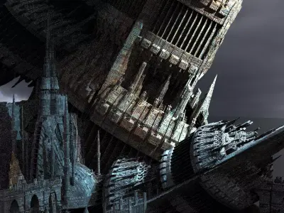 Covenant  Skyscraper Huge Alien 3D model