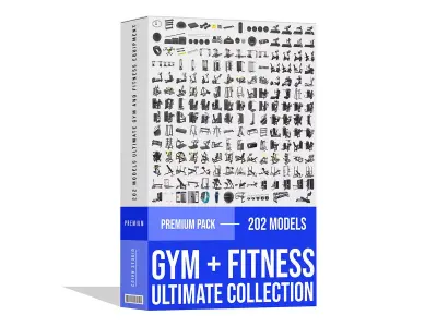 Mega Pack Ultimate Gym and Fitness Equipment 202 Models