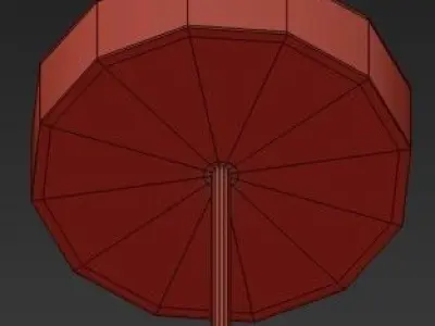LINEAR hanging lamp with three barrels 3D model