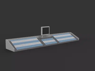 stadium seating 3D model