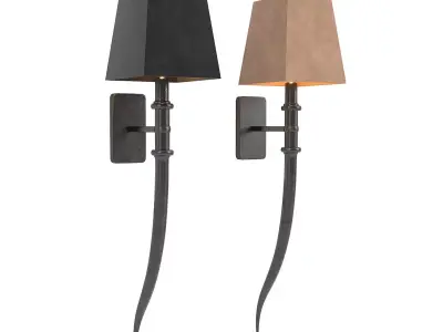 Bar Set 01 part3 Wall Lights corona  vray 3D model