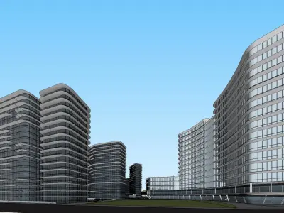 Shanghai Yangpu first comprehensive project bid plan Bai Tao 3D model