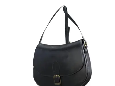 Handbag-MILANO leather shoulder bag Low-poly 3D model