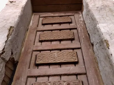 Medieval Nomad Building Door Low-poly 3D model