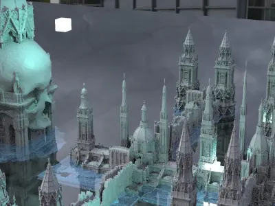 Underworld Temple Kit bash 2 3D model 3D model