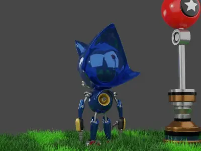 Metal Sonic 3D model