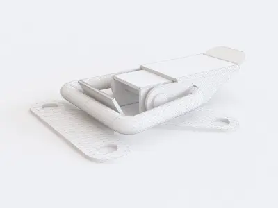 Door latch vol 02 3D model