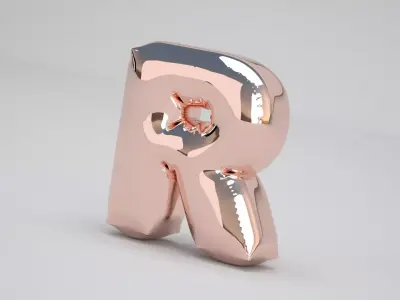 R Balloon Copper 3D model