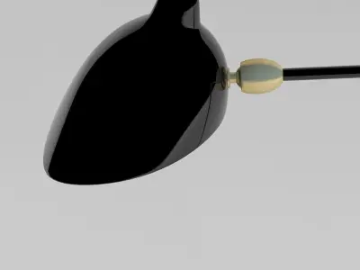 Serge Mouille Lampadaire 3D model