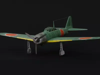 Mitsubishi A6M2 Zero Free 3D model