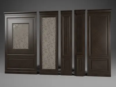 Boaserie M1 - wall cladding 3D model