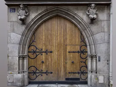 Neo-gothic door 3D model