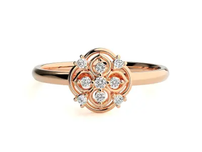 Women ring 3D print model 71