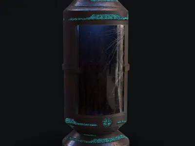 Sci-Fi Tube Low-poly 3D model