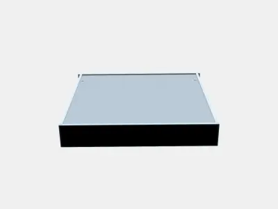 HEMNES mirror cabinet 2 doors Low-poly 3D model