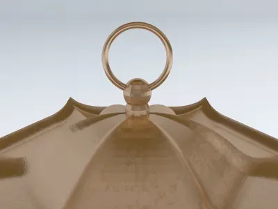 BAMBOO METALLIC LAMP 3D model