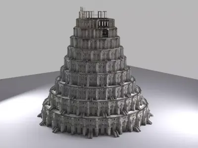 Tower of Babel 3D model