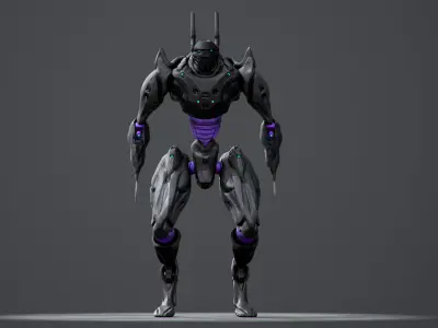 NINJA TECH Low-poly 3D model