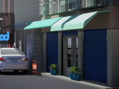 TW Street alley apartment 3D model