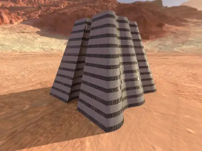 Brutal Wave Building 3D model