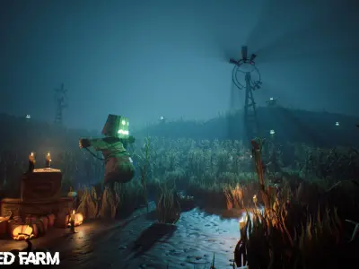 Stylized Farm Low-poly 3D model