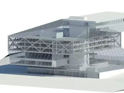 SEATTLE PUBLIC LIBRARY MODEL 3D model