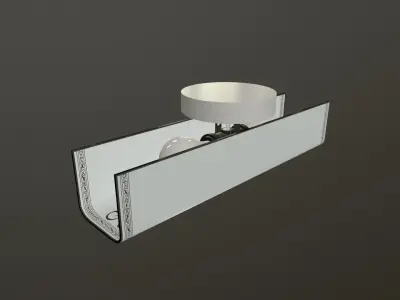 Vintage Vanity Light Fixtures Low-poly 3D model