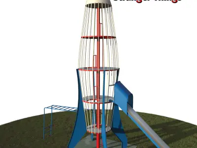 Stranger Things - Rocketship Slide  3D model